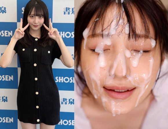 新木希空の綺麗すぎる顔には白い精子がよく似合う