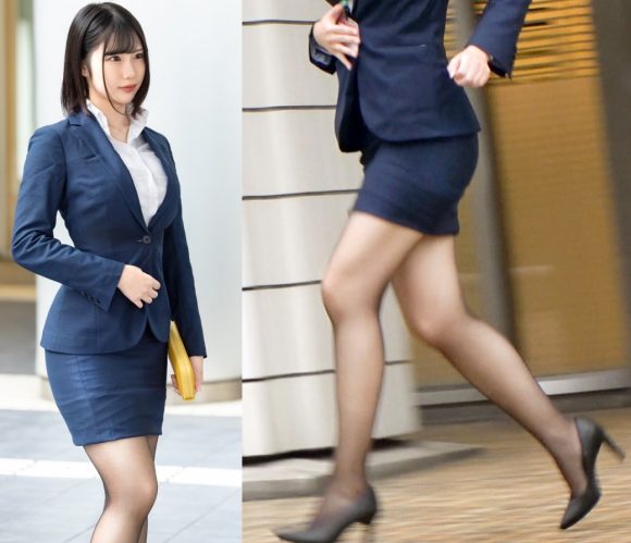 ちょっと走るだけで尻がエロくなる菓子メーカーの新卒OL黄瀬さん