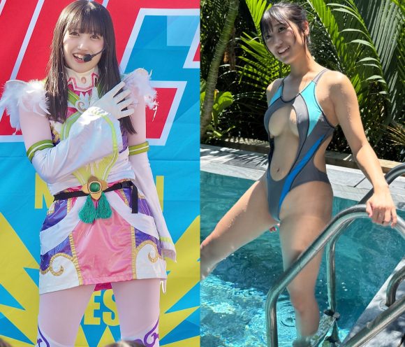 ご当地戦隊としても活動する西緒りりさんの子供達ビックリのハミ乳
