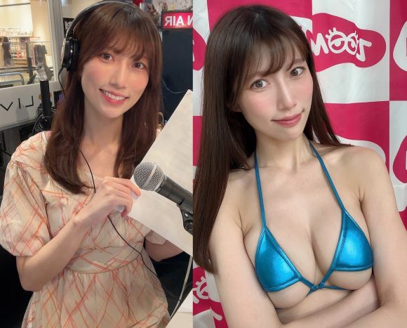 癒し系お姉さんの板野優花(32)が下乳見せまくる