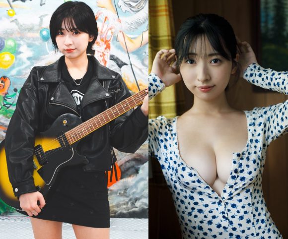シンガーソングライター香野子のギターの邪魔になりそうなおっぱい