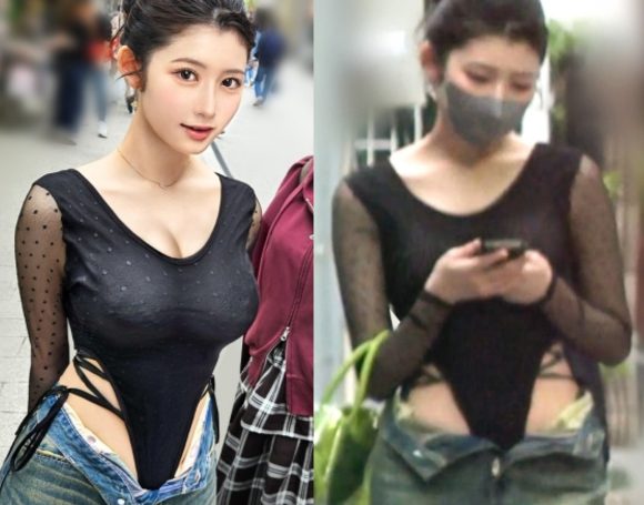 凄い格好でヨモギマルチ勧誘するカホ20歳を肉棒で成敗した画像の画像